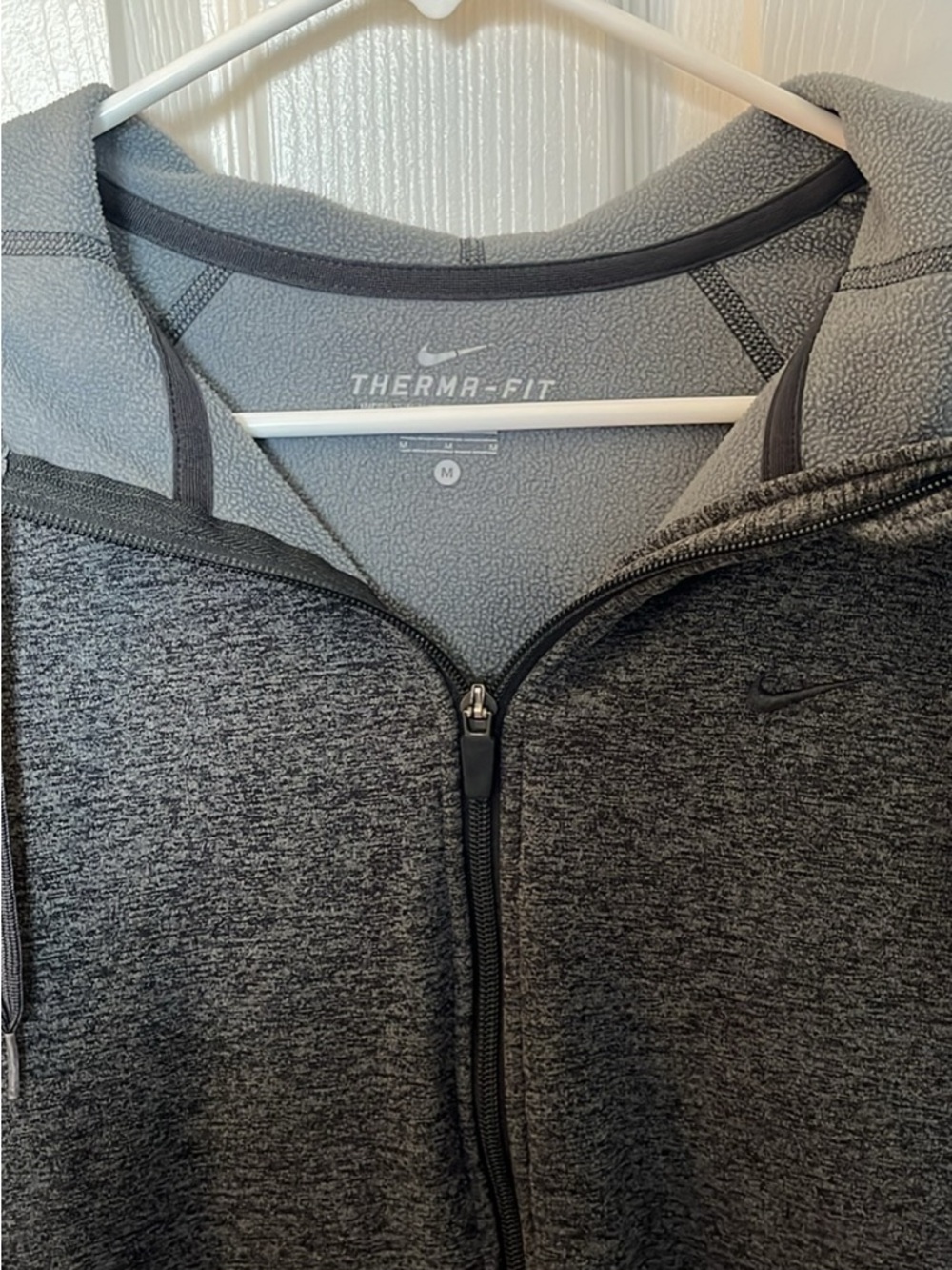 Nike Grey Therma-Fit Heathered Full-Zip Jacket